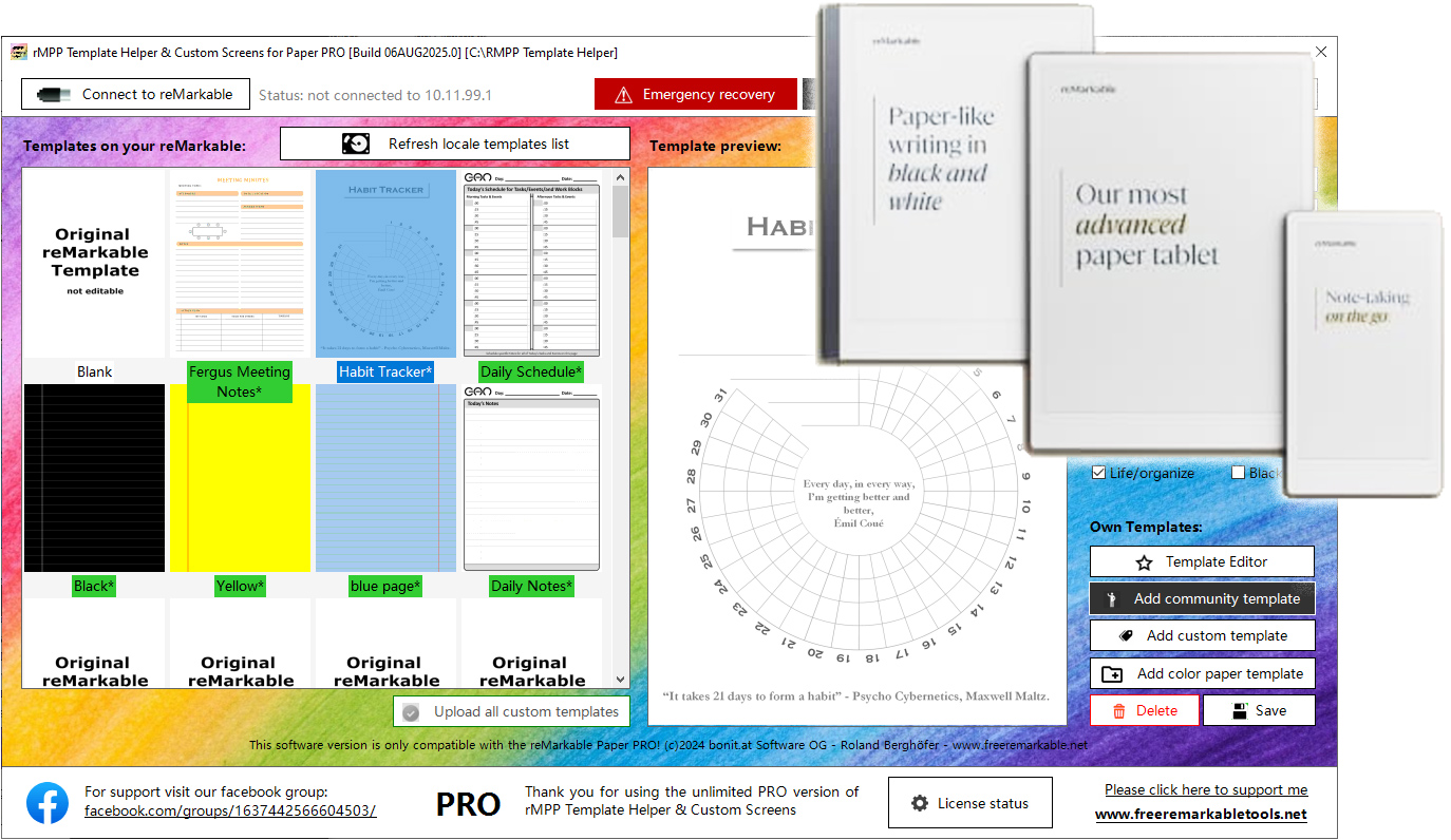 reMarkable Template Helper